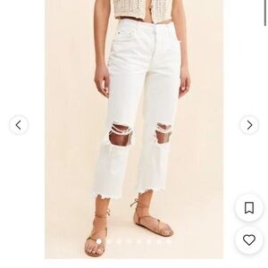 We The Free White Ripped Jeans